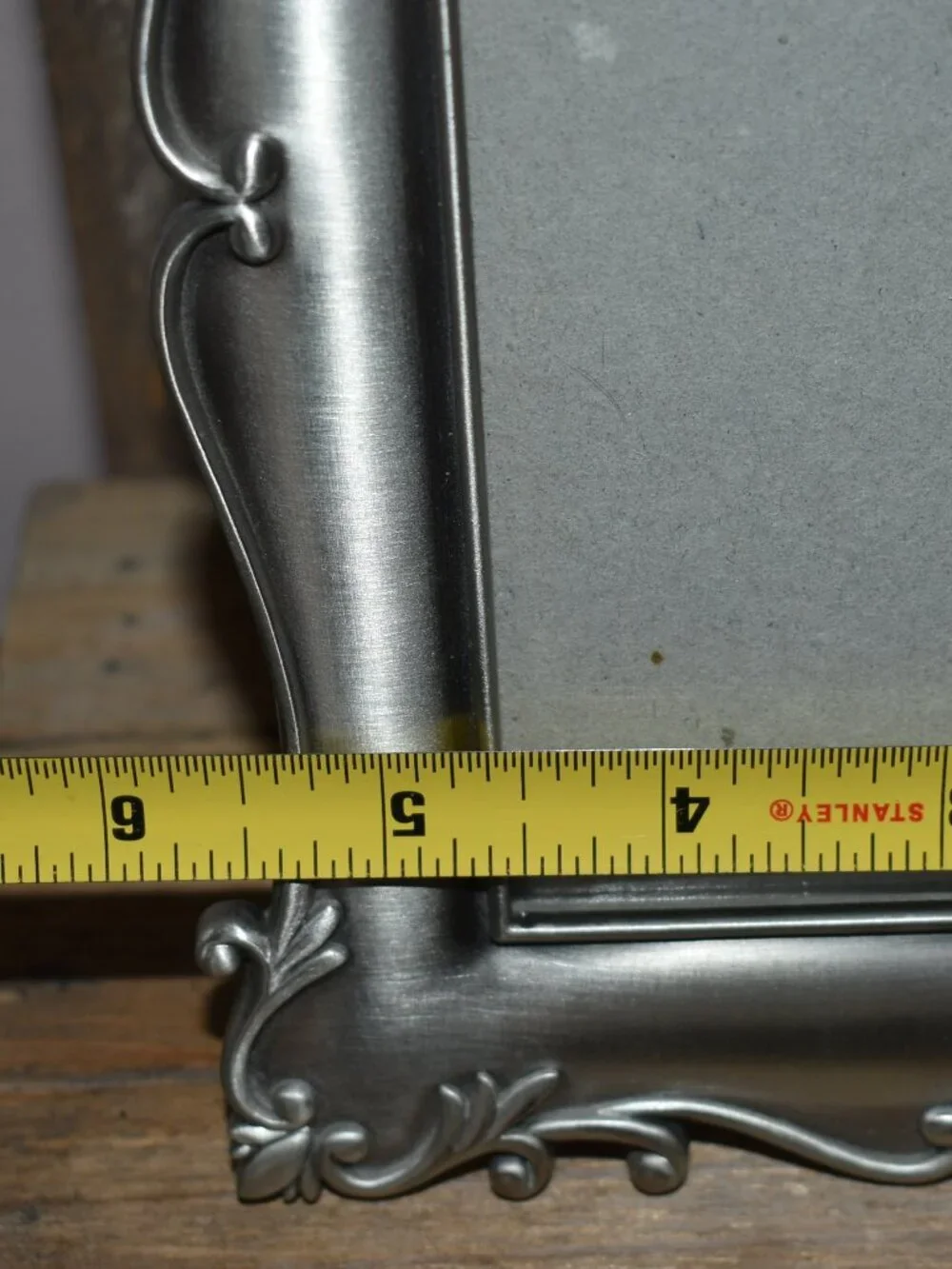 Burnes Of Boston Pewter Silver Metal Picture Frame Set